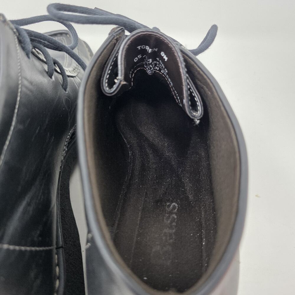 Vintage Bass Womens Toren / Wallabee / Chukka Boot Black Leather Size 8 M - Picture 11 of 12